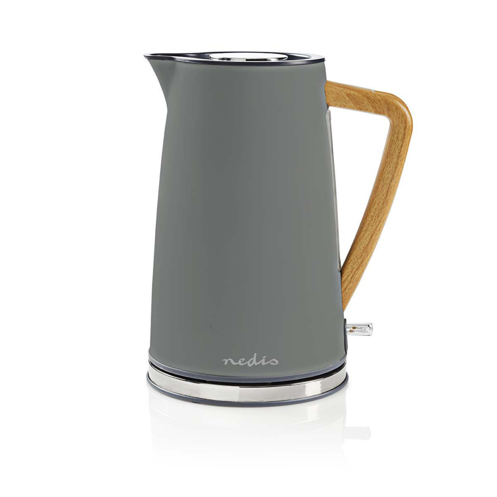 Nedis KAWK510EGY Waterkoker 1,7L 2200W Soft-Touch Grijs