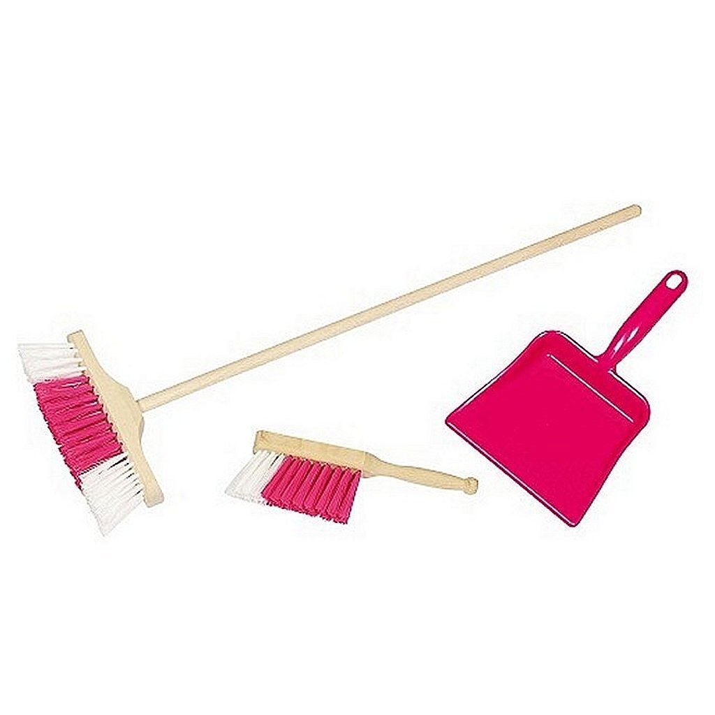 Simply for Kids 3-delige Bezemset Roze afbeelding