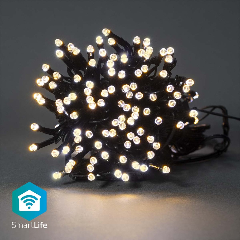 Nedis WIFILX01W100 Smartlife Decoratieve Led Wi-fi Warm Wit 100 Led&apos;s 10.0 M Android™ / Ios afbeelding