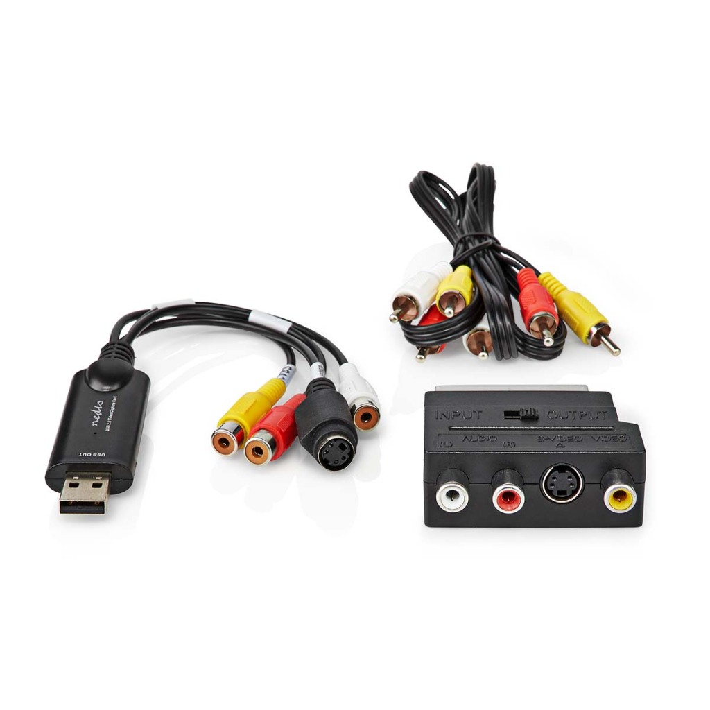 Nedis VGRRU101BK Videograbber Usb 2.0 480p A/v-kabel / Scart