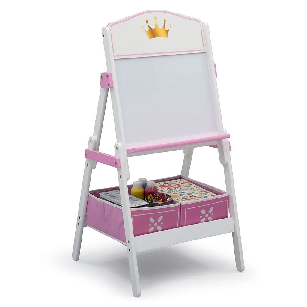 Delta Children Prinsessen TE87546GN Houten Magnetisch Whiteboard Wit/Roze