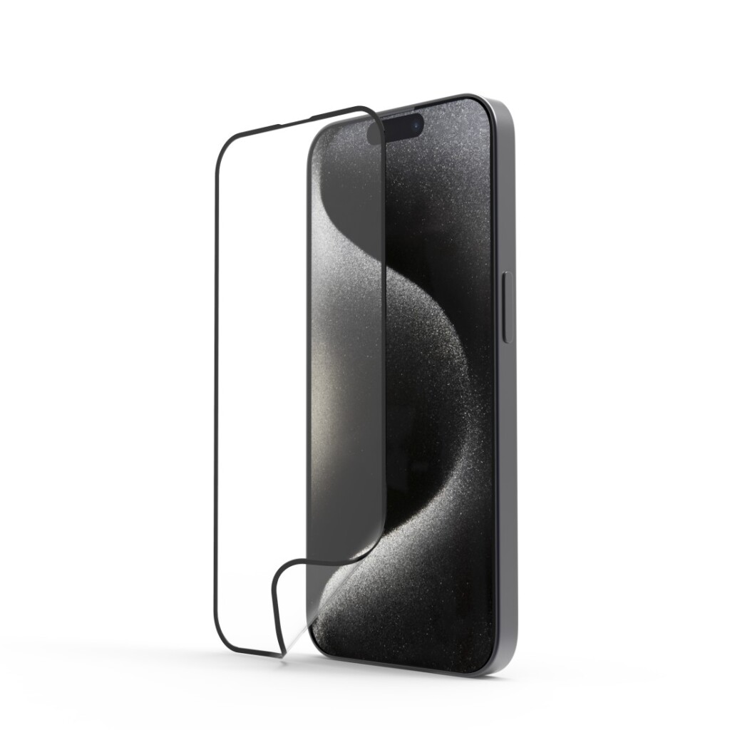 Hama Telefoon-beschermglas Super Hybrid V. Apple IPhone 15 Pro Montagehulp
