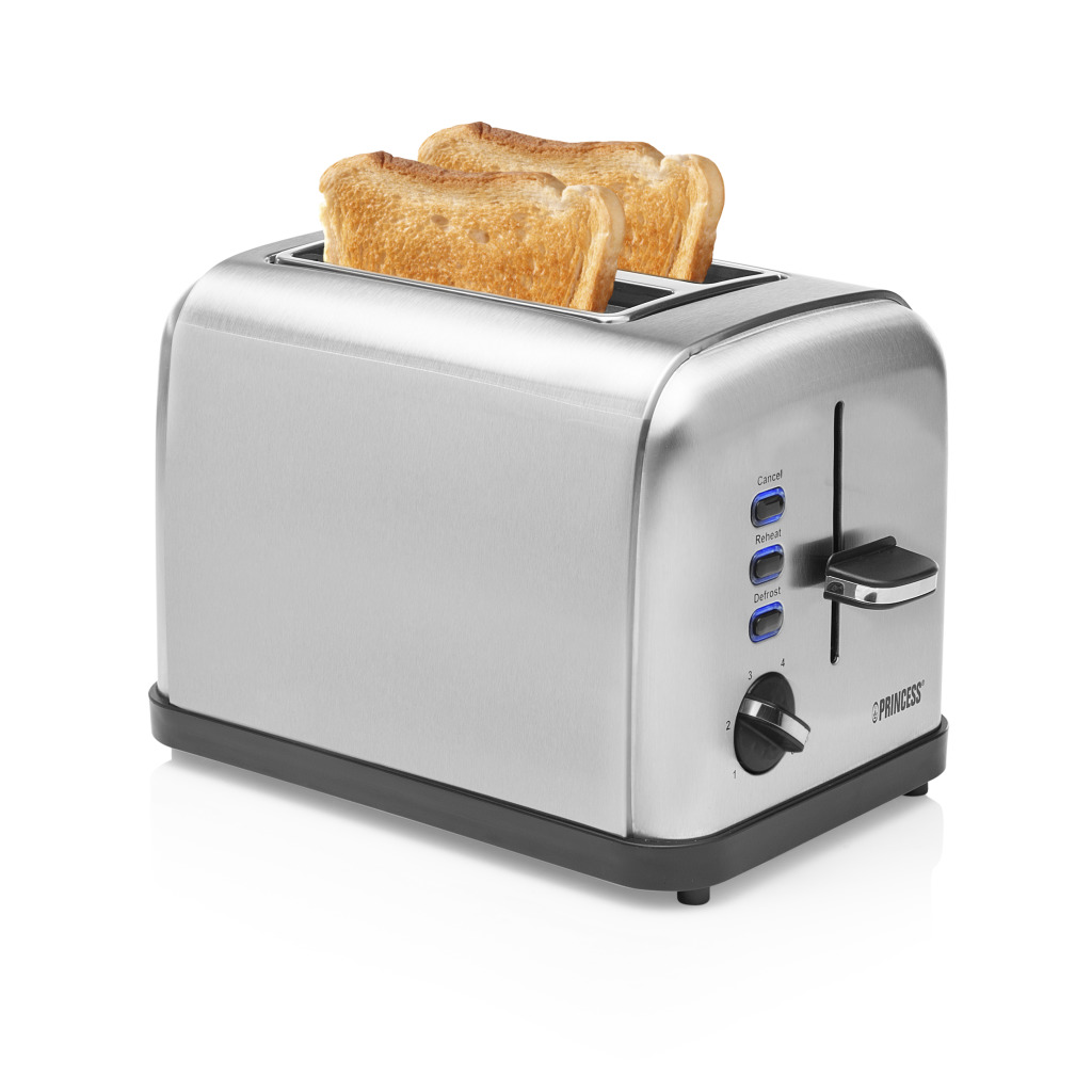 Princess 142354 Toaster Steel Style 2 Broodrooster 850W – Onlinehandelshuis
