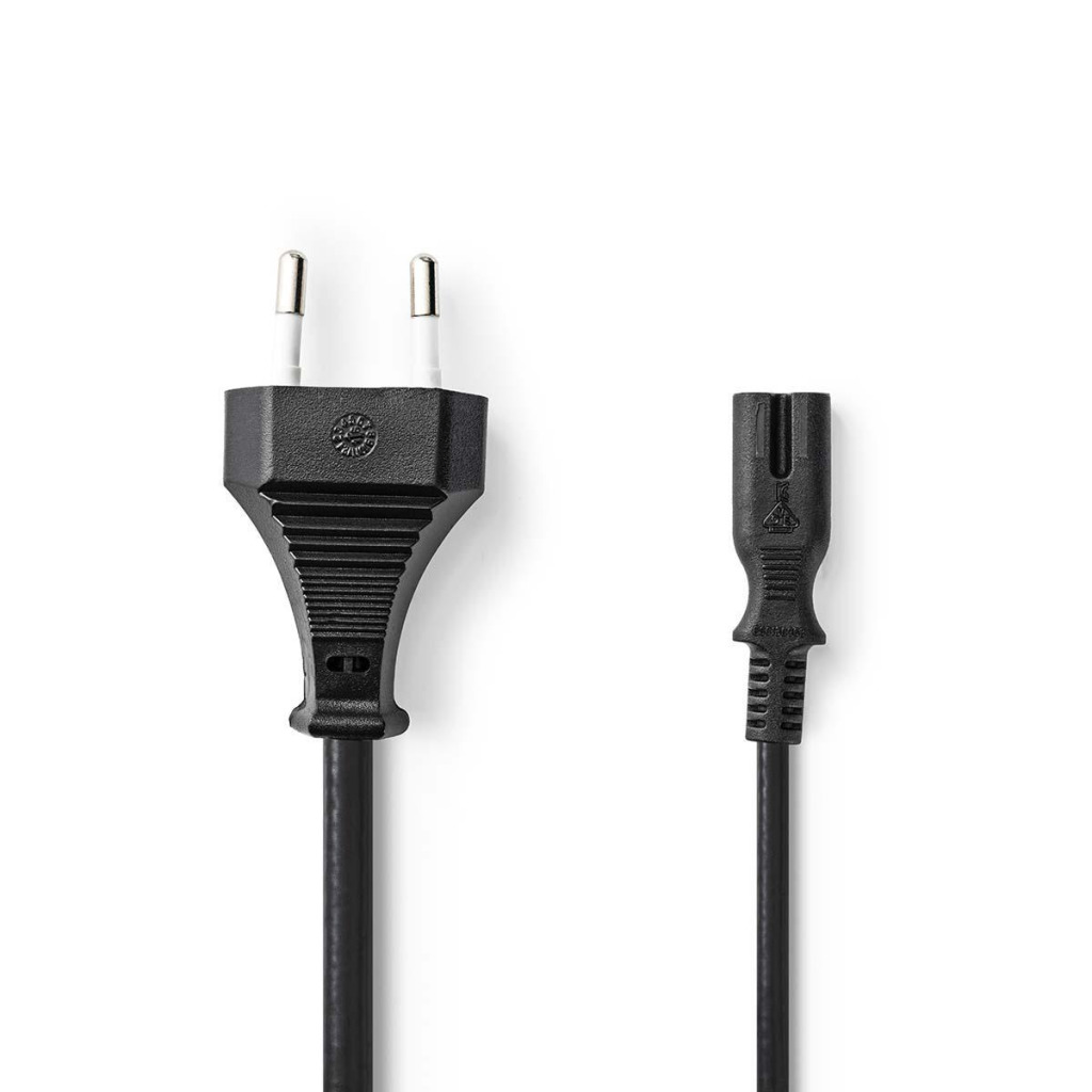 Nedis PCGP11040BK10 Voedingskabel Eurostekker - Iec-320-c7 1,0 M Zwart