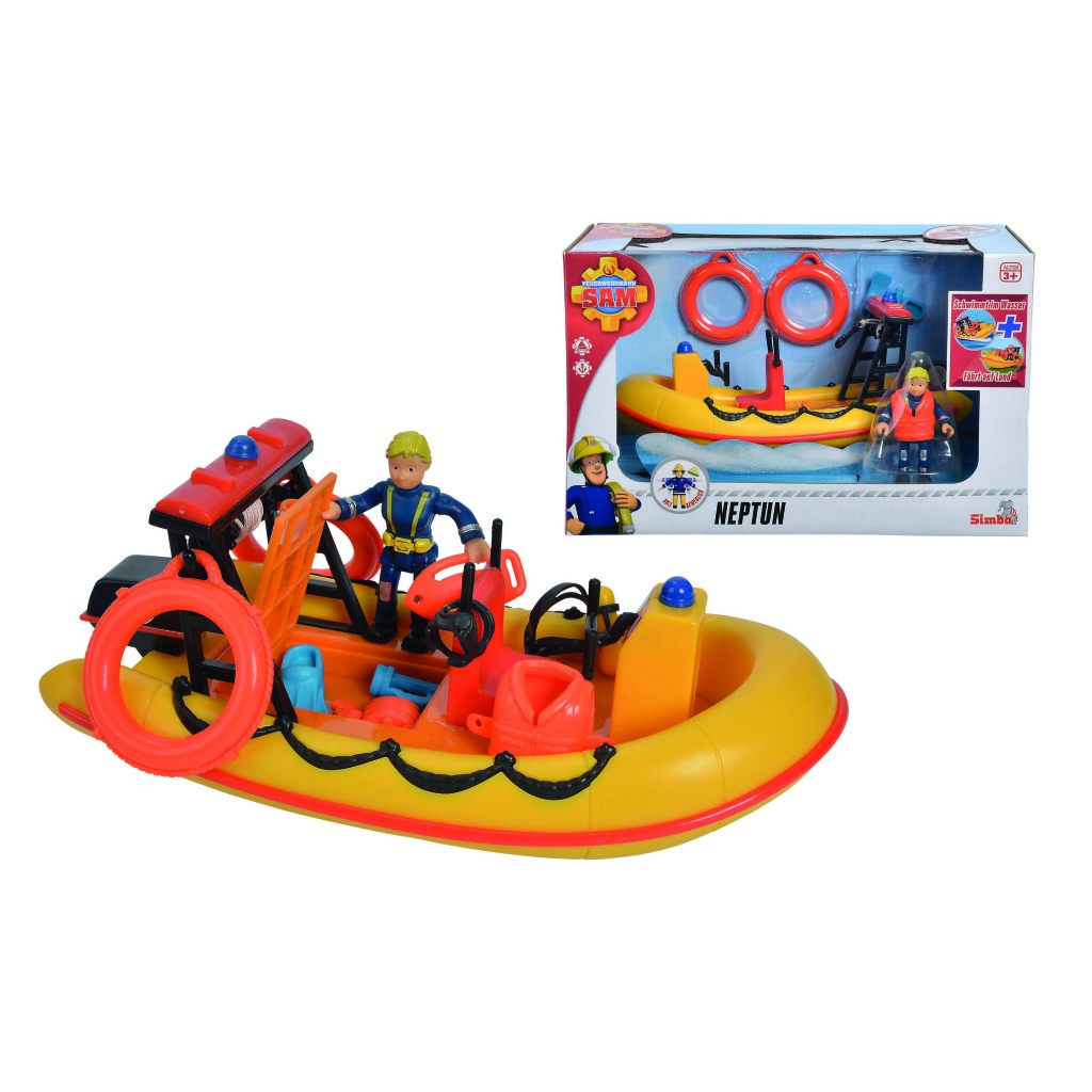 Simba Brandweerman Sam Boot Neptune met Figuur