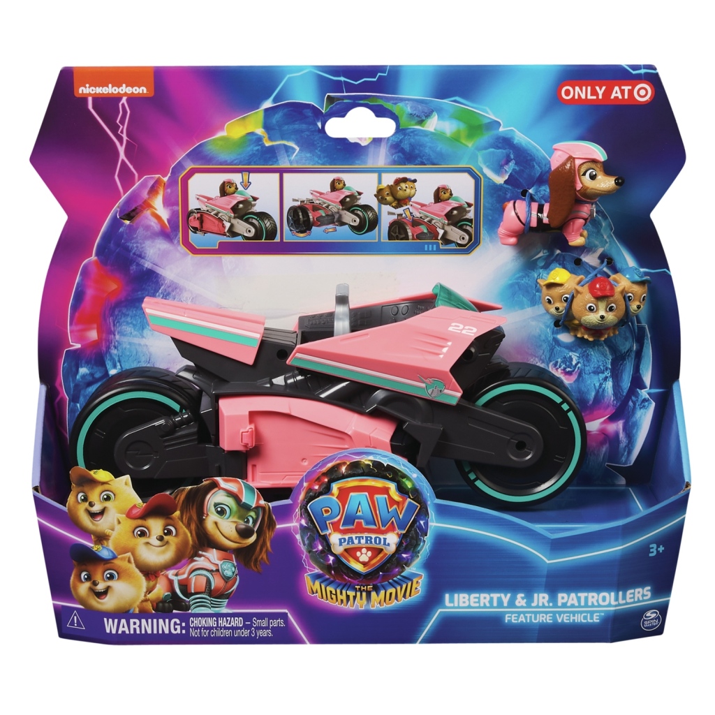 Paw Patrol Mighty Movie Liberty en Junior Patroller + Voertuig afbeelding