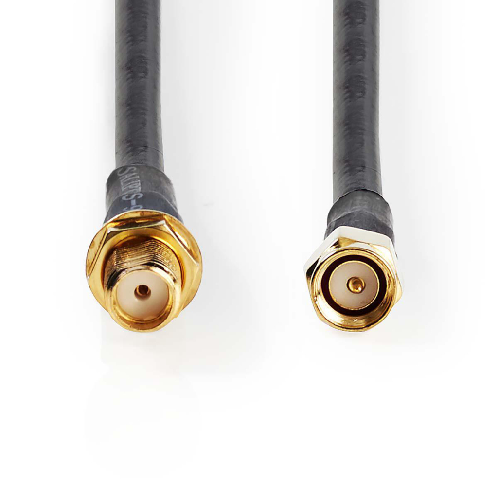 Nedis CSGP02400BK100 Antennekabel Hsr-200 Sma Male - Sma Female 10,0 M Zwart afbeelding