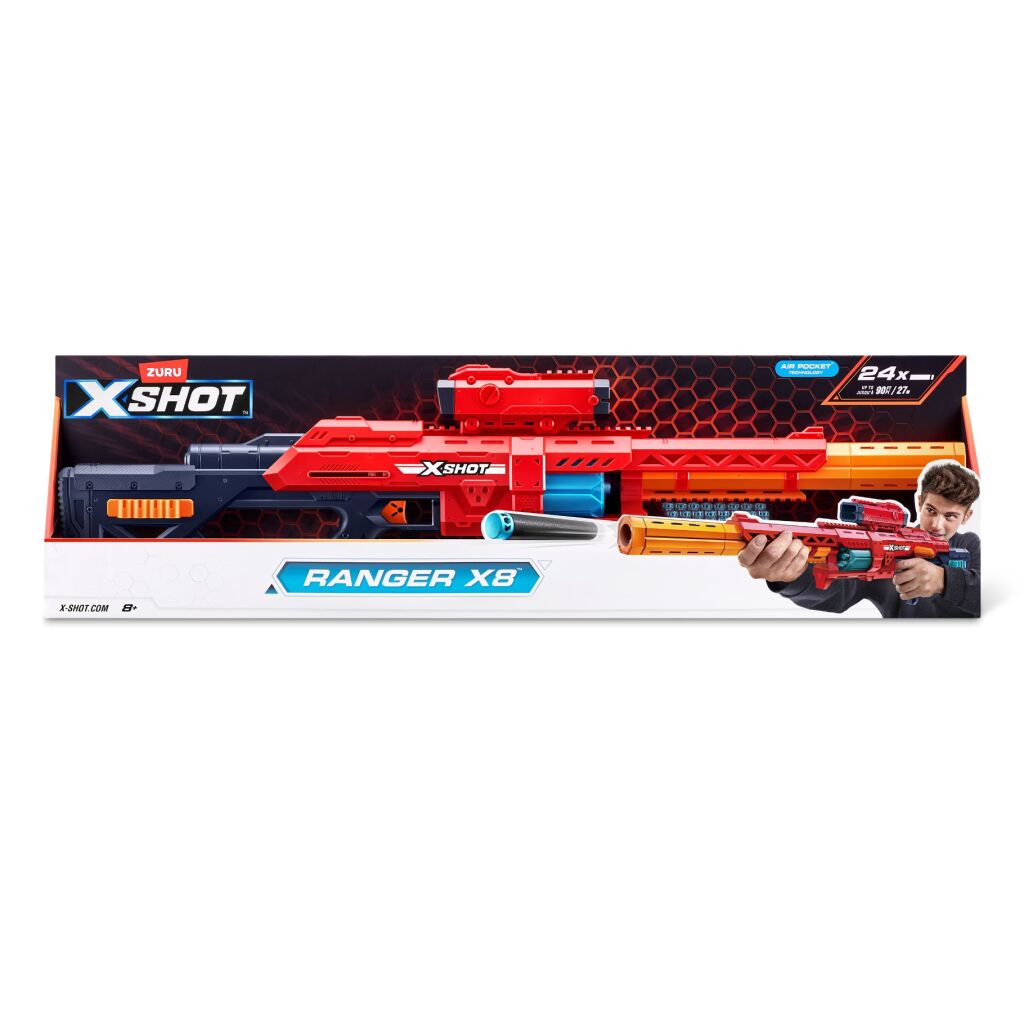 ZURU - XSHOT - Excel Ranger X8 Blaster (24 dartpijlen)