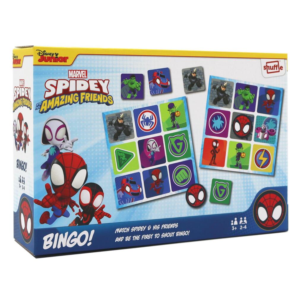 Shuffle Spidey & Amazing Friends Bingo - Educatief spel - Matchen - 3 jaar - Familiespel