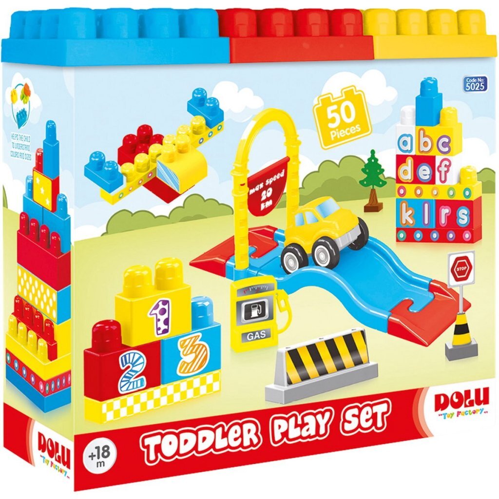 Dolu Play Set 50 stuks Gekleurde Blokken 5025