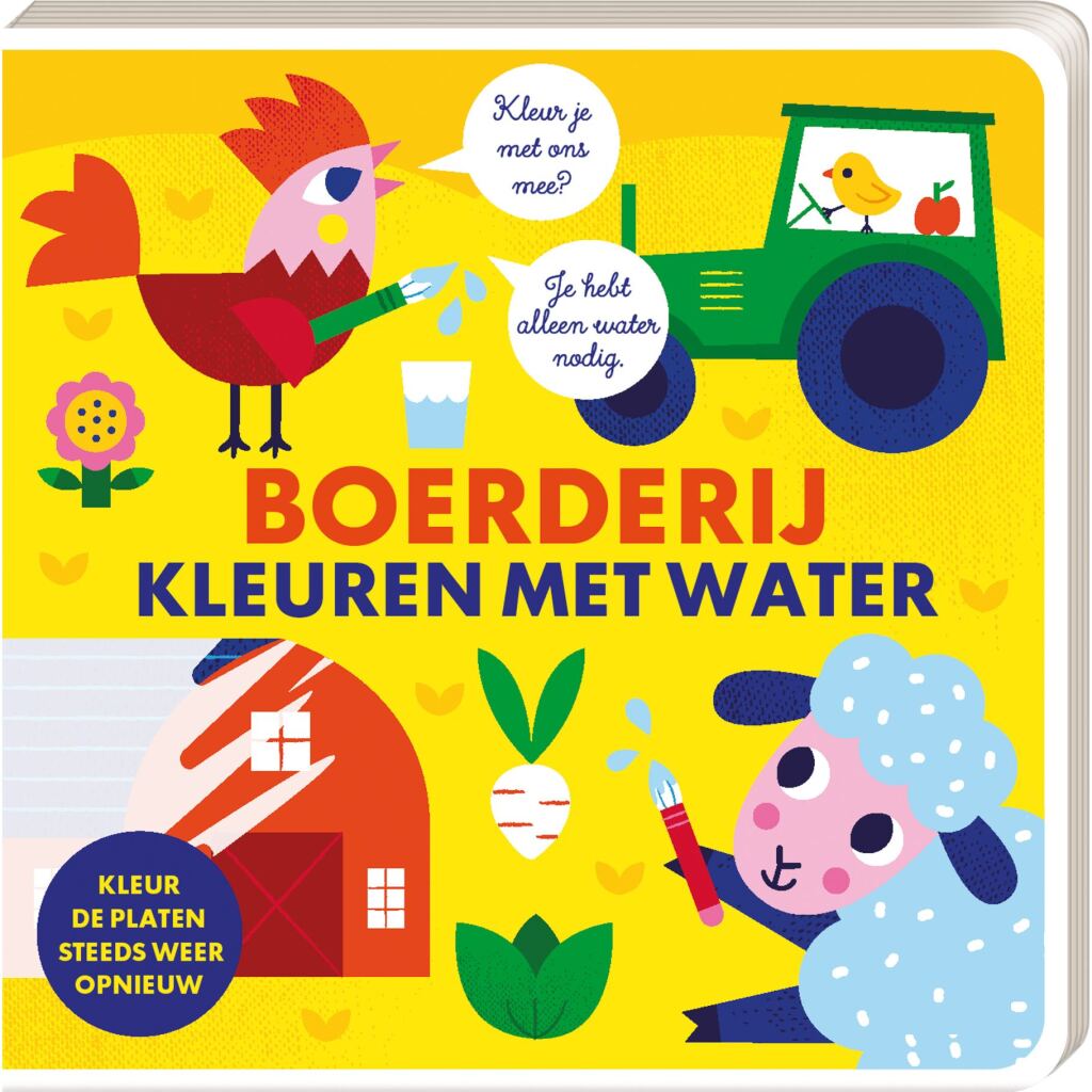 Kleurboek Kleuren met Water Boerderij afbeelding