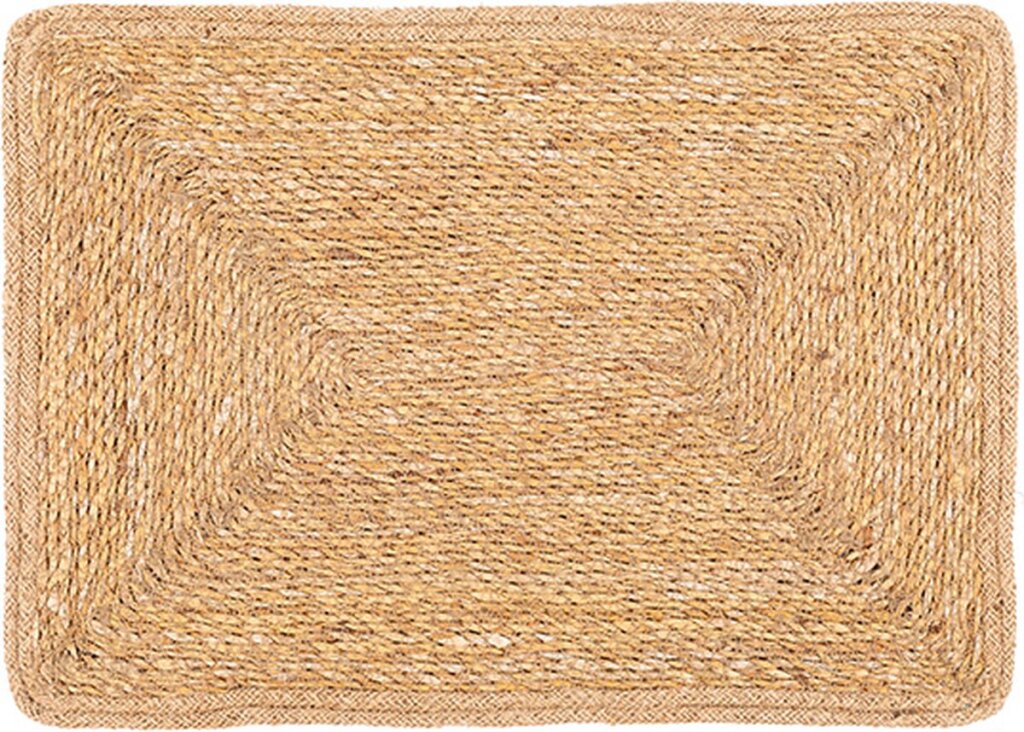 Tiseco Home Studio Placemat JUTTA -100% jute zeegras Beschermt de tafel, elegant ontwerp Rechthoek 33x45 cm