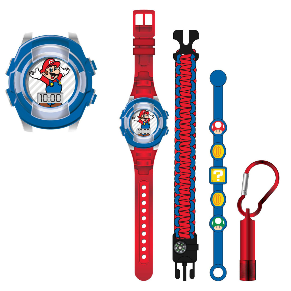 Accutime - LCD Super Mario Horloge Met Accessoires