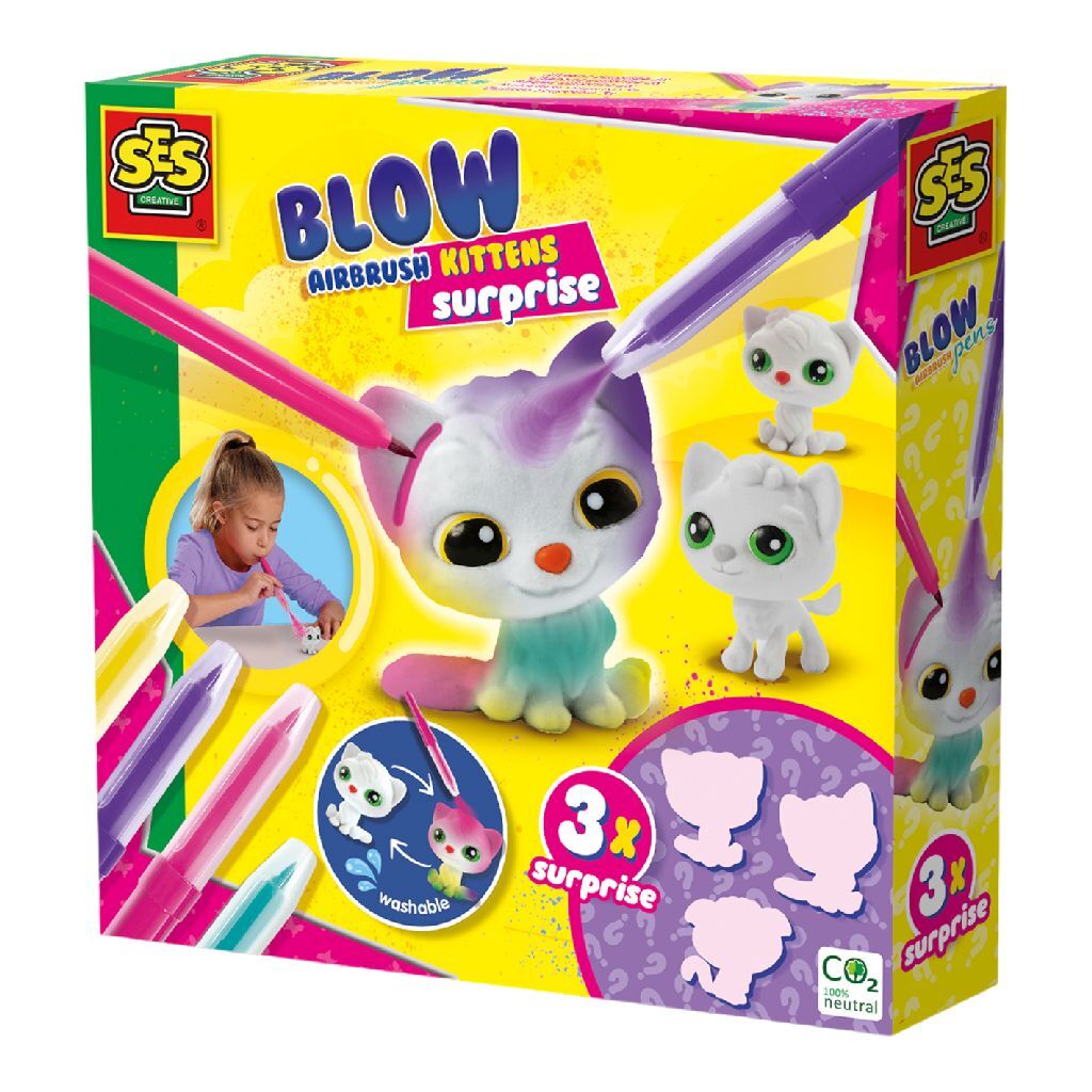 SES Creative Blow Airbrush Pens Katjes afbeelding