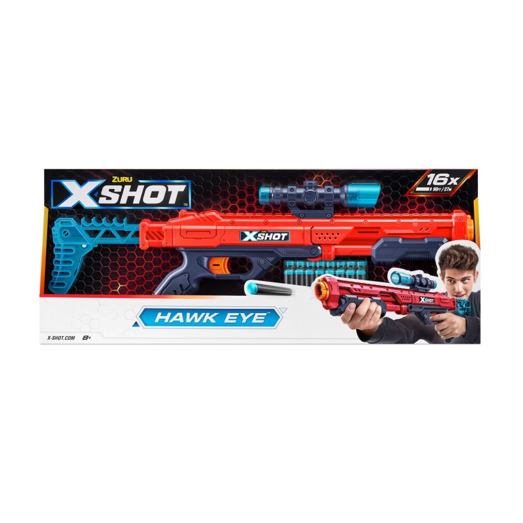 ZURU X-Shot Excel Hawk Eye - Speelgoedblaster - 16 Darts