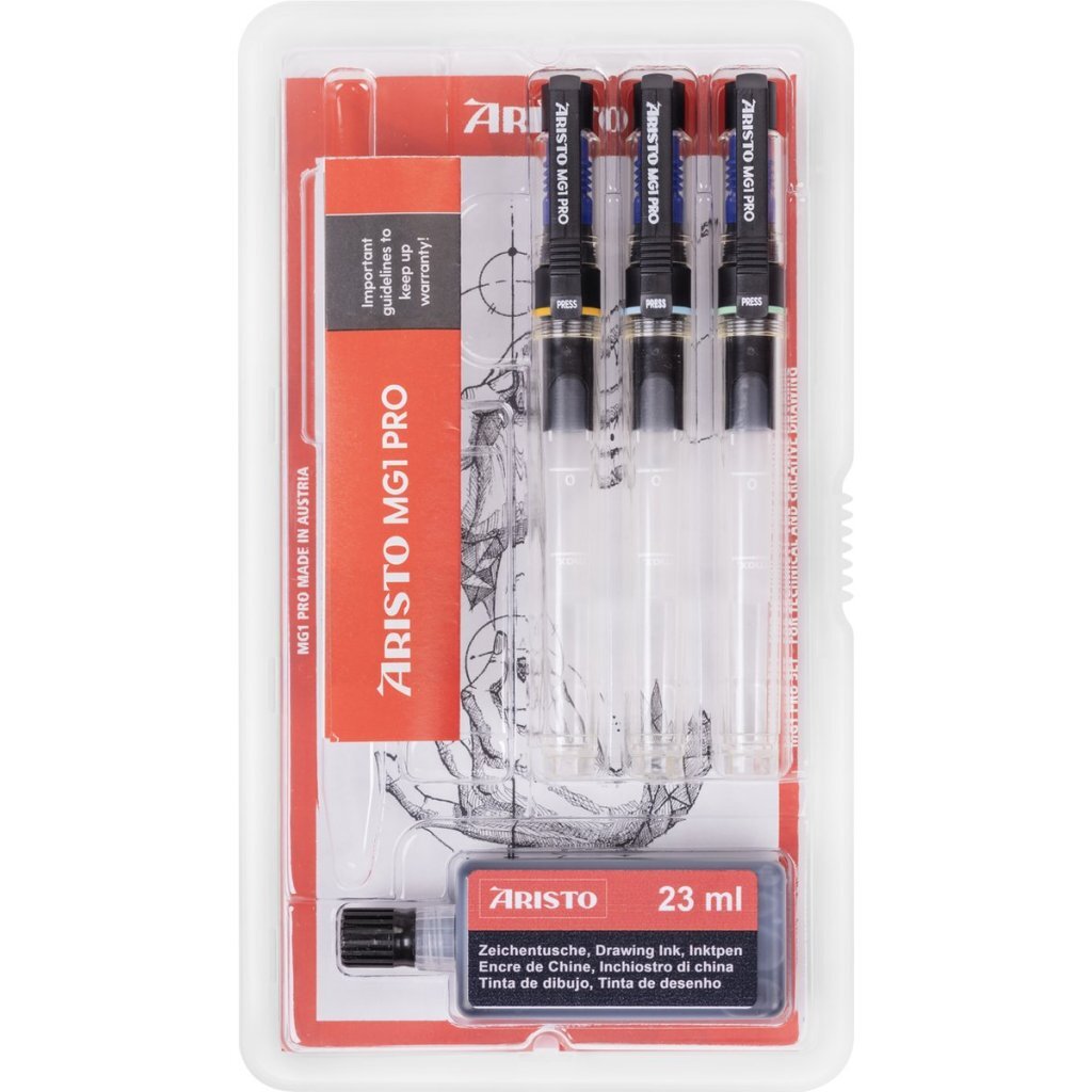 Aristo tekenpen - PRO Aristo College - set 4-delig - 0.18 / 0.25 / 0.35mm - AR-64313