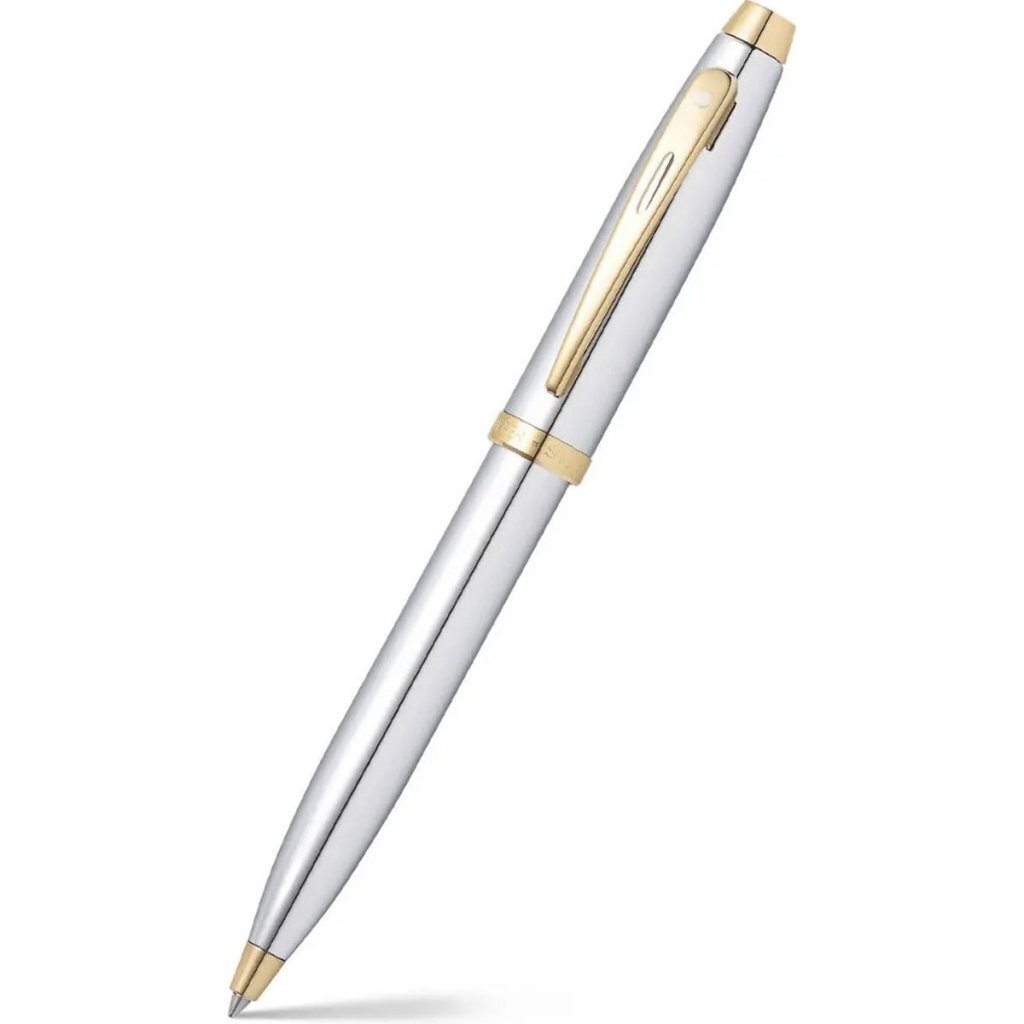 Balpen SHEAFFER 100 E9340 - Bright chrome gold tone