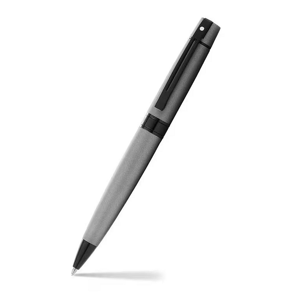 Sheaffer balpen - 300/E9345 - matt grey lacquer polished black - SF-E2934551