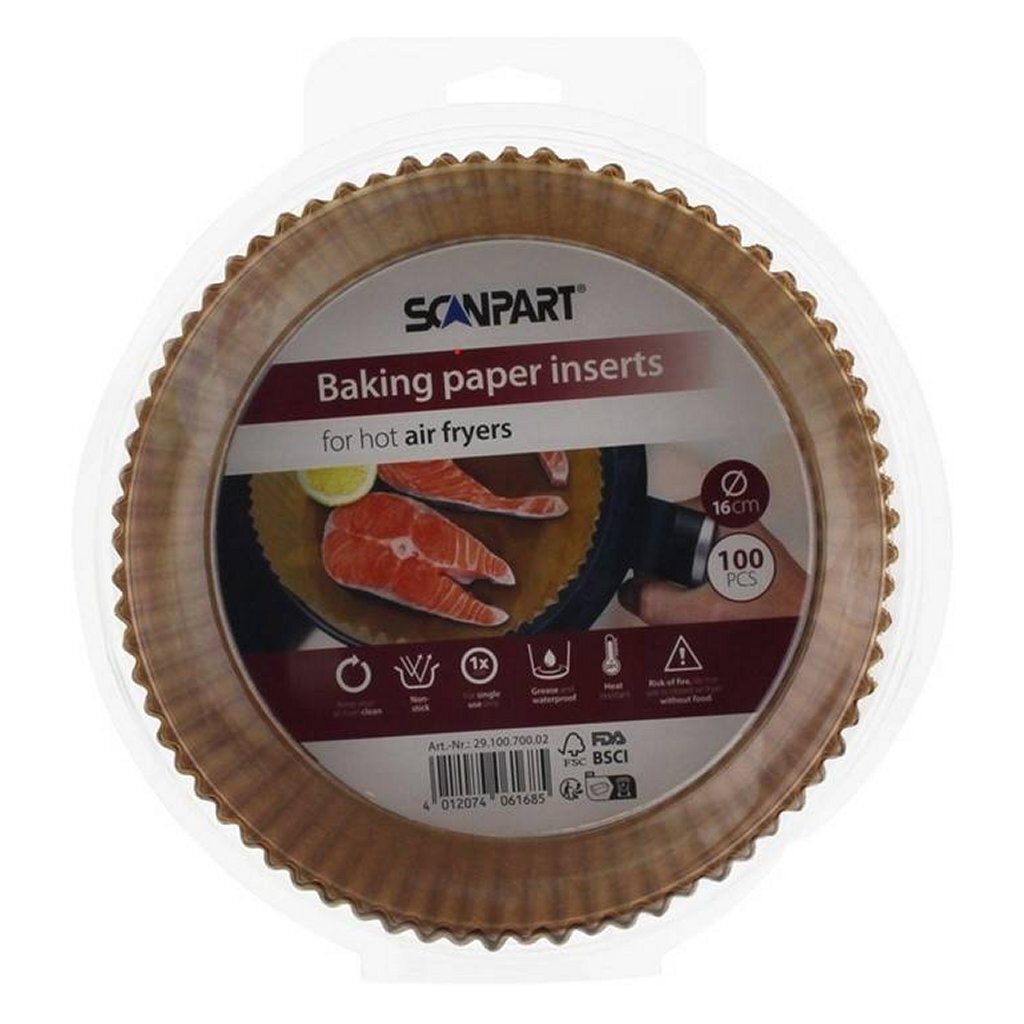 Scanpart Bakpapier Airfryer 16 cm 100 Stuks