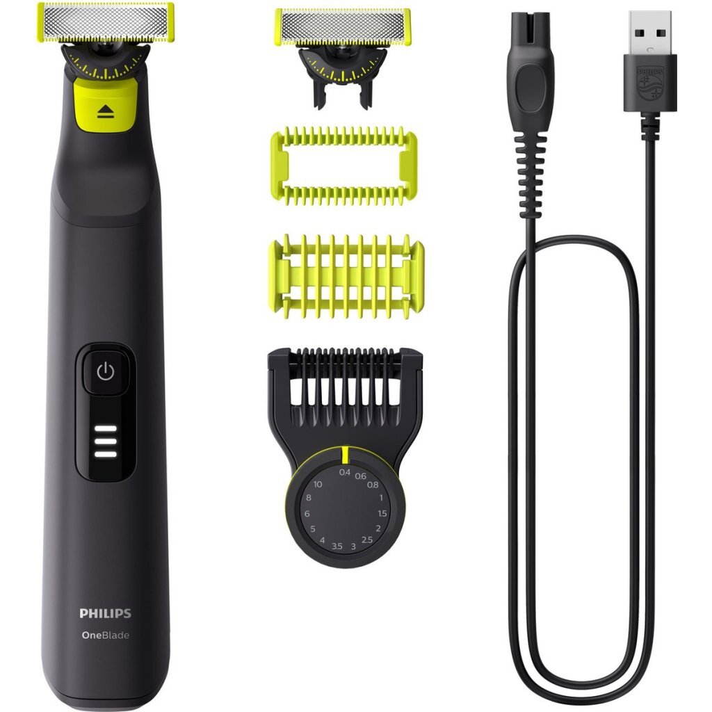 Philips OneBlade Pro 360 Face + Body - Zwart - Trimmer, scheerapparaat en styler in 1 - QP6542/15