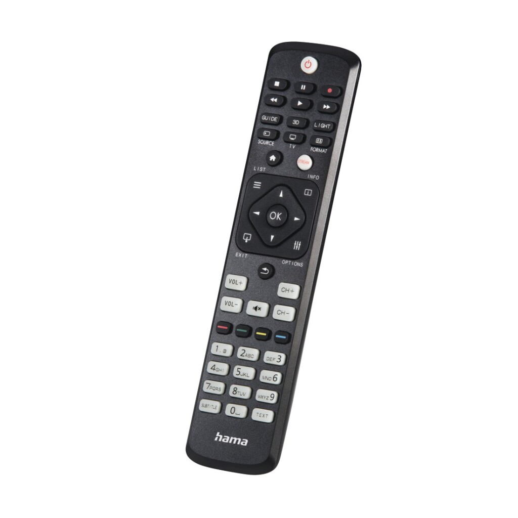 Hama Universele Afstandsbediening Philips TV IR Lerend + Lichtgevende Toetsen Zwart afbeelding