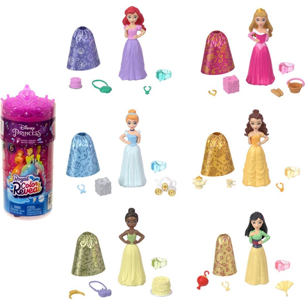 Disney Prinses - Koninklijke color reveal - Feesteditie - Minipop