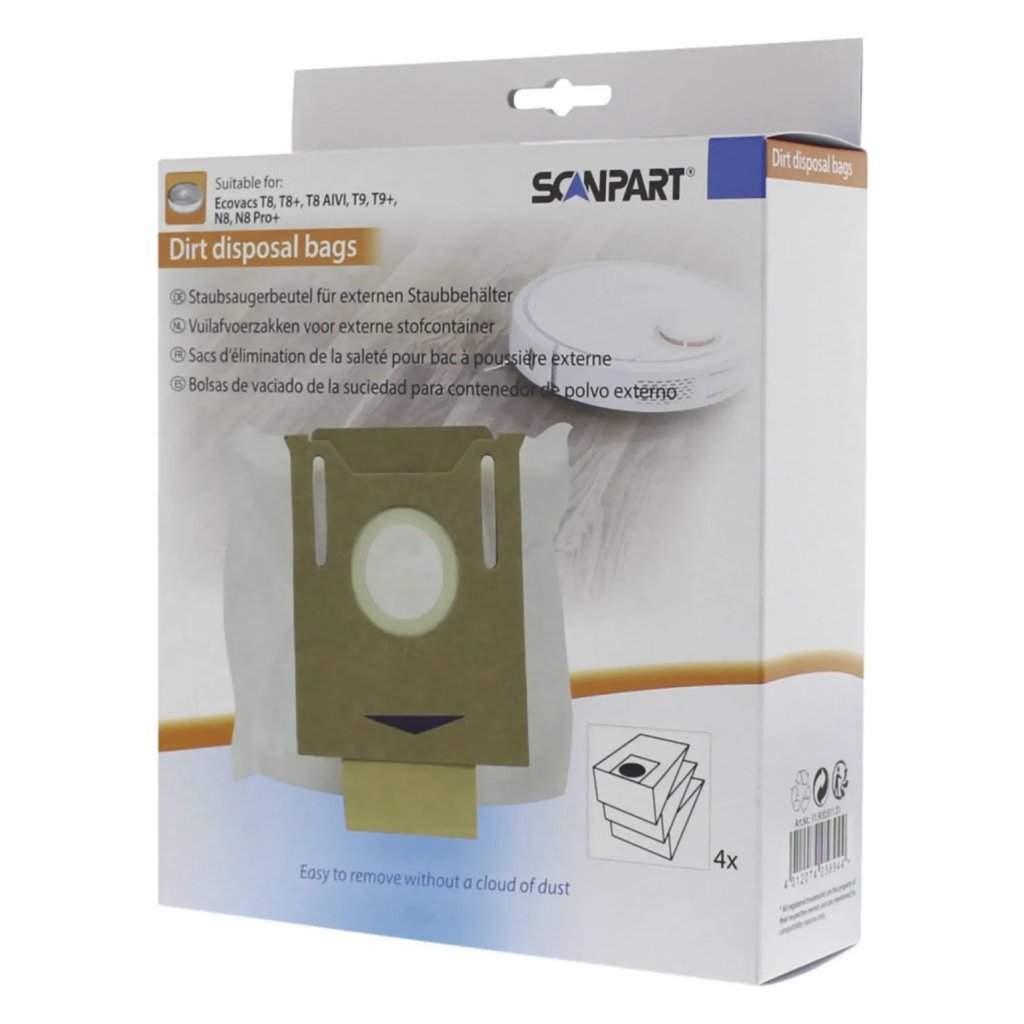 Scanpart Speed Stofzakken Geschikt voor Ecovac 4 Stuks