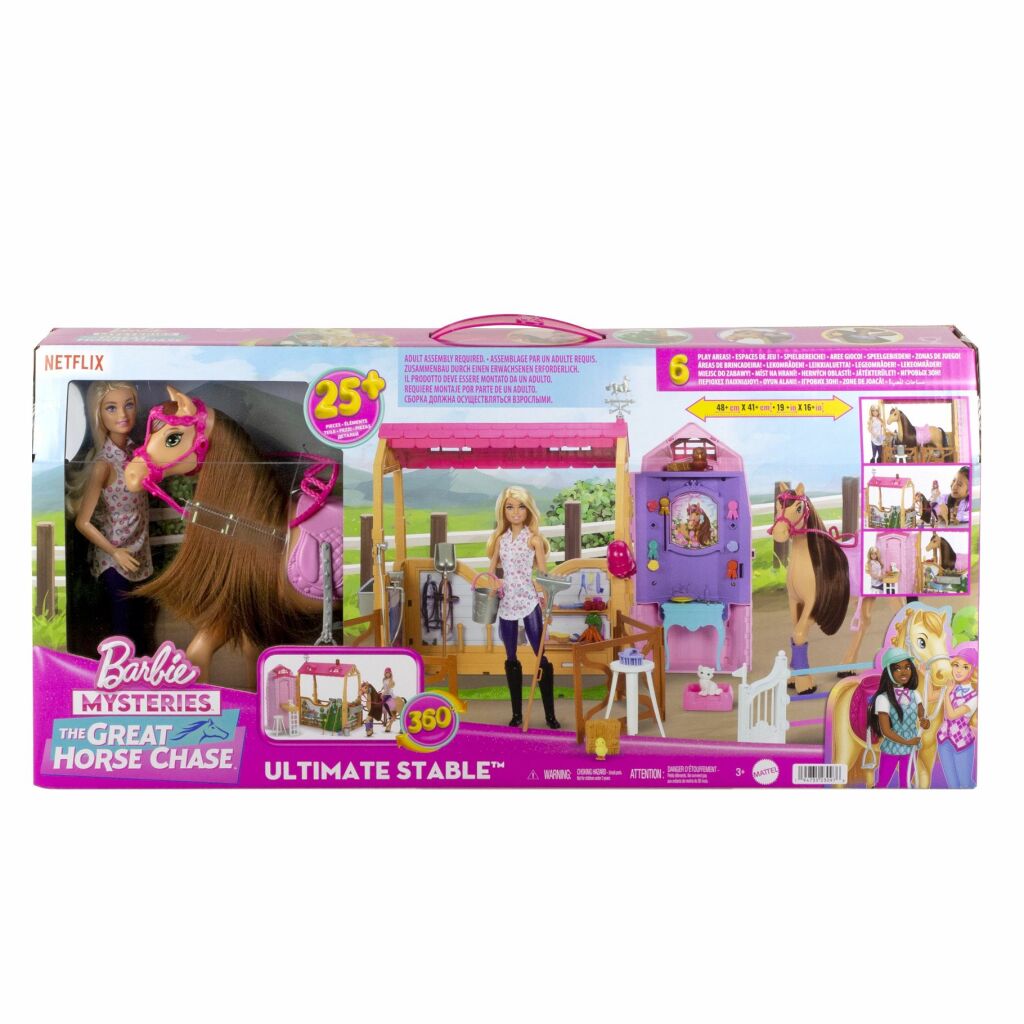 Barbie Mysteries - The Great Horse Chase - Paard Droomstal Speelset