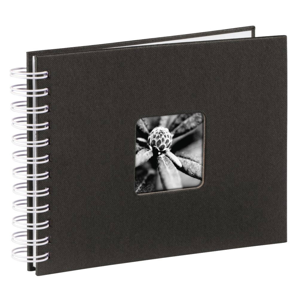 Hama Spiraalalbum Fine Art 24x17 Cm 50 Witte Pagina&apos;s Zwart afbeelding