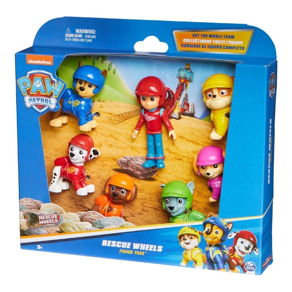 PAW Patrol Reddingswagens - Cadeauset met 7 speelgoedfiguren