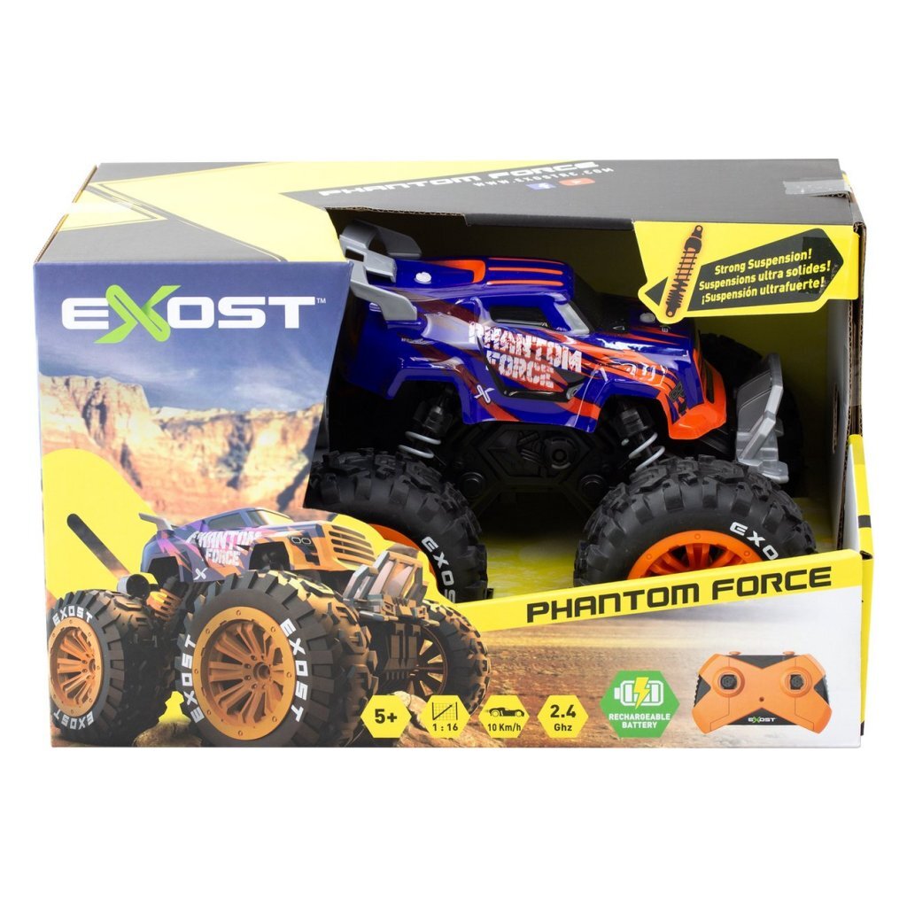 Exost RC Phantom Force Monstertruck 1:16 - Bestuurbare auto incl. oplaadbare batterij