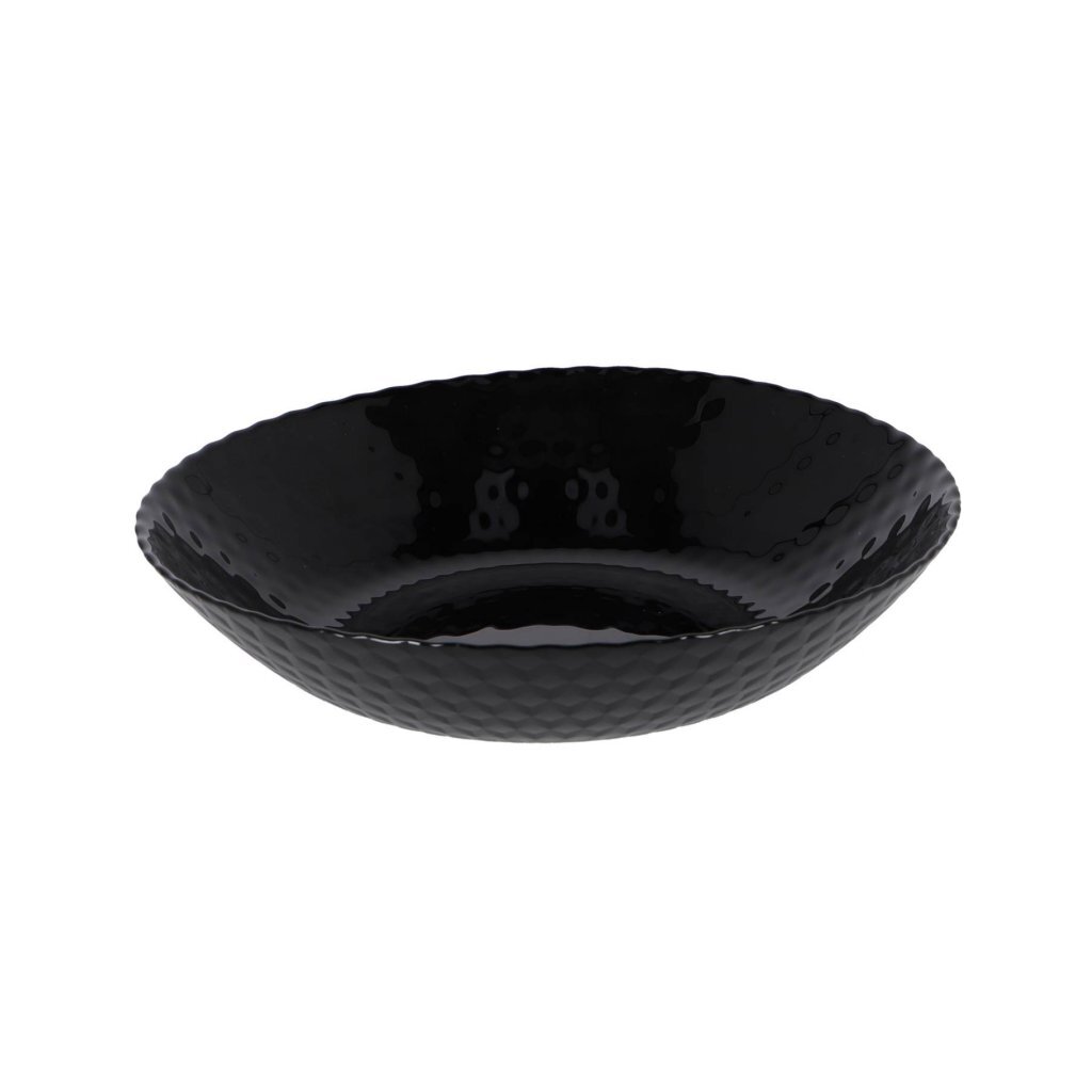 Diep Bord Pampille 20 cm Glas/Zwart afbeelding