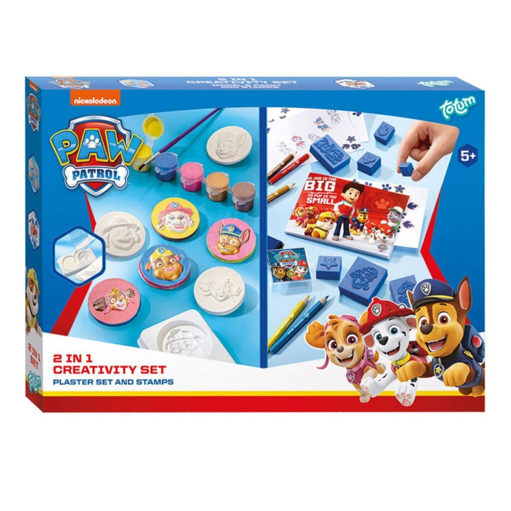 Paw Patrol Gips en Stempel Set afbeelding