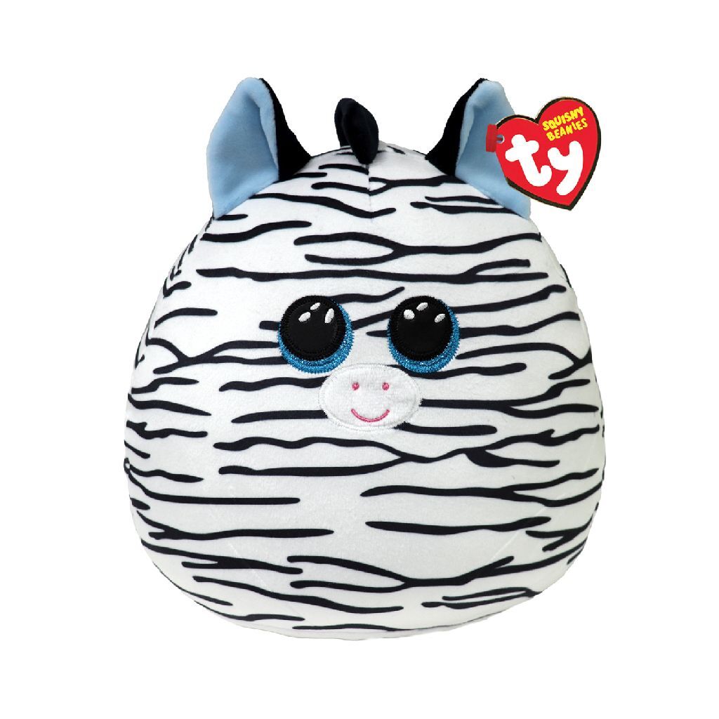 TY Squish a Boo Knuffelkussen Zebra Xander 20 cm afbeelding