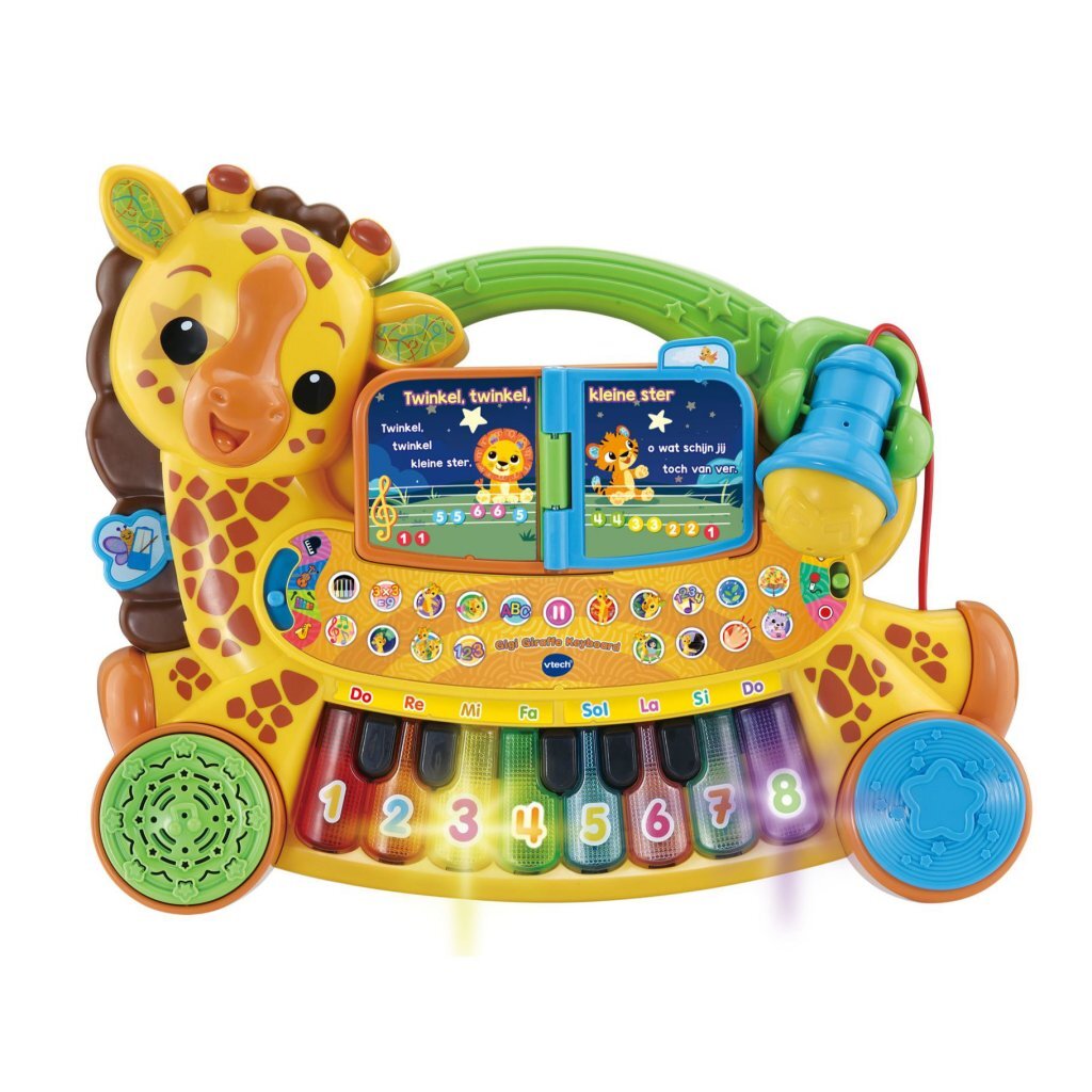 VTech Baby Jimmy Giraffe Keyboard + Licht afbeelding