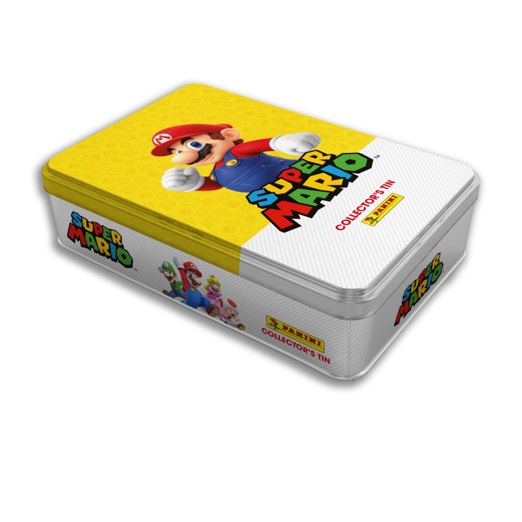 Super Mario Sticker Tin Box Trading Cards Assorti